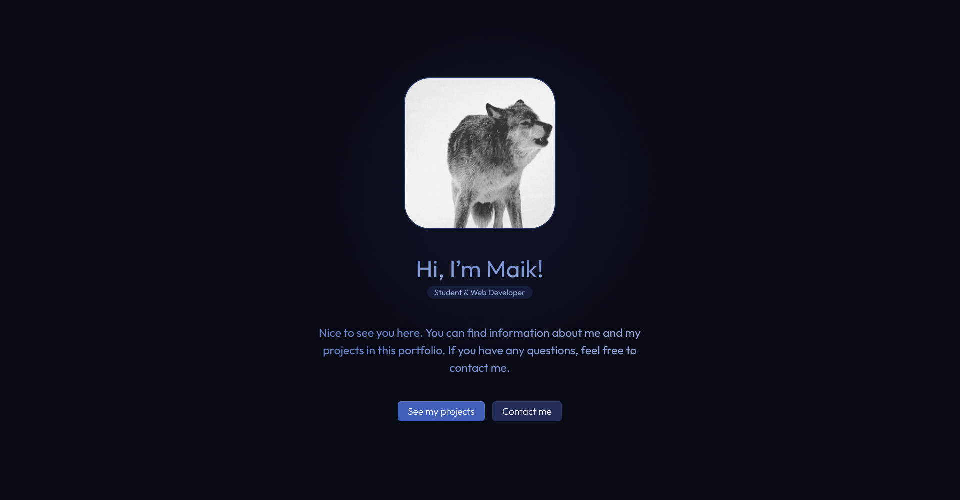 A screenshot of my website v5 redesign concept